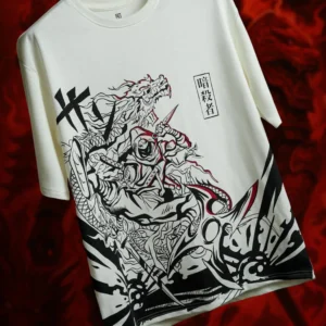Ninja Oversized Cotton T-Shirt, Half Sleeve