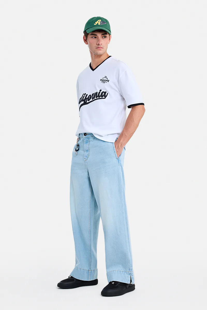 Ice Blue Super Baggy Jeans - Image 4