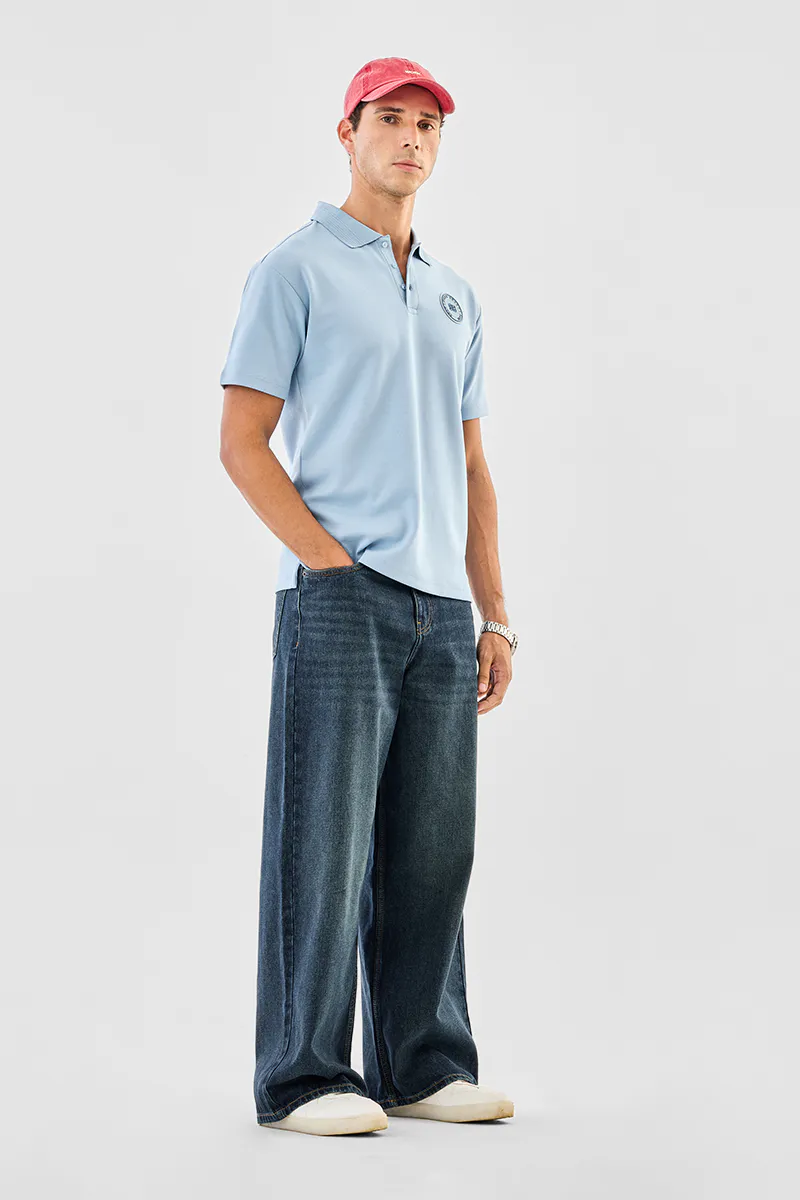 Blue Super Baggy Jeans - Image 4