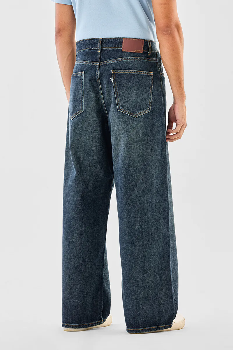 Blue Super Baggy Jeans - Image 2