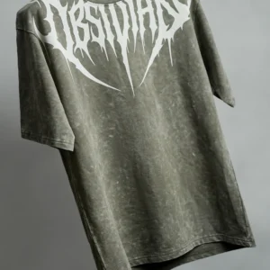 Gothic Obsidian Oversized Cotton T-Shirt